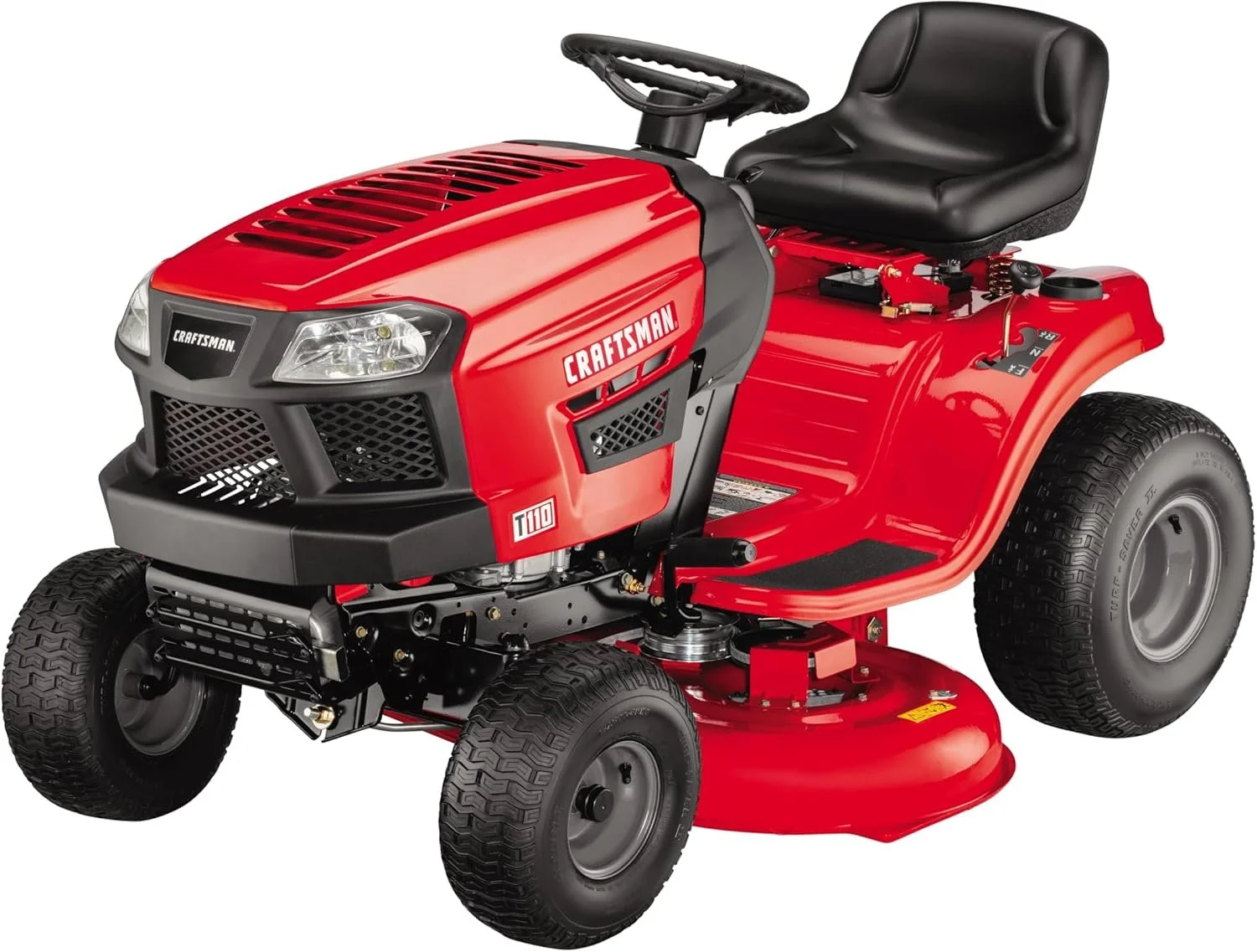 CRAFTSMAN 42-Inch Gear-Drive Gas Riding Lawn Mower - 6-Speed