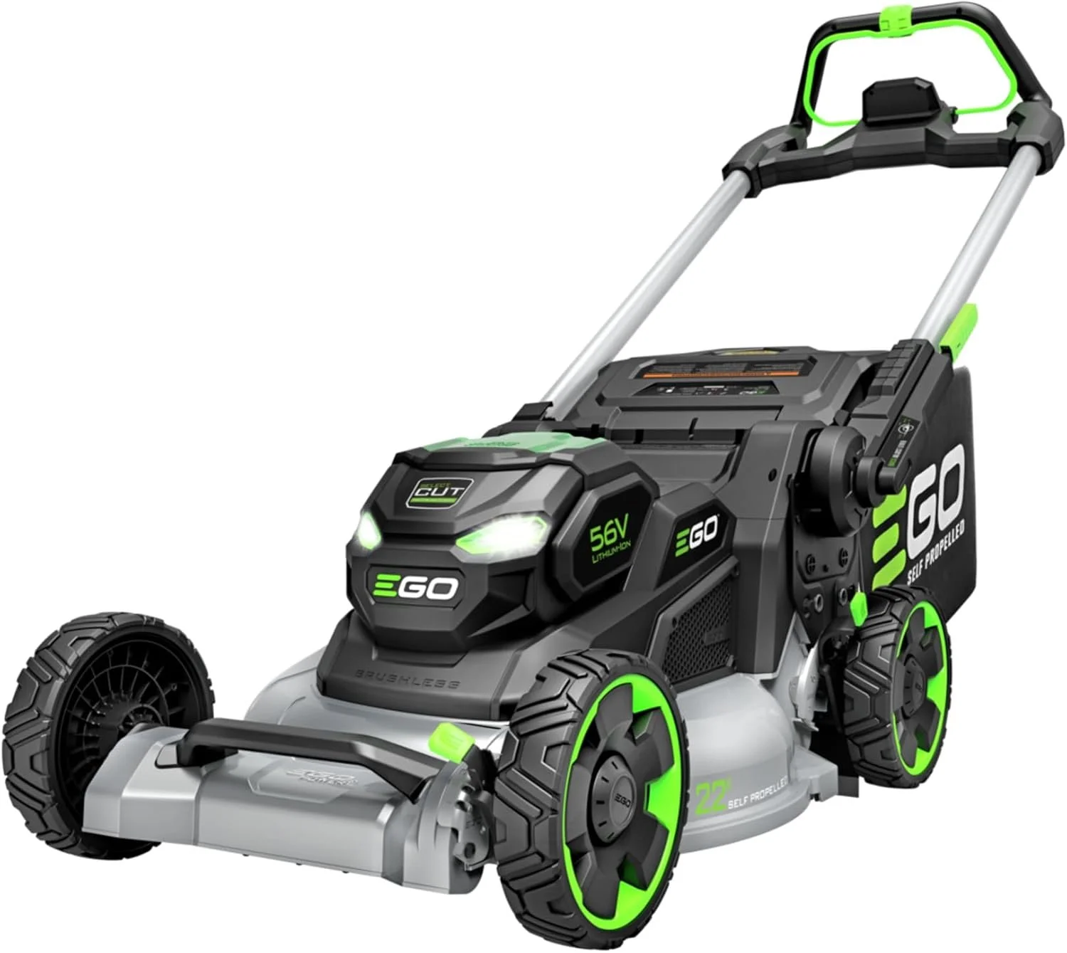 EGO Power+ LM2200SP 22-Inch Self-Propelled Lawn Mower - Aluminum Deck, Battery and Charger